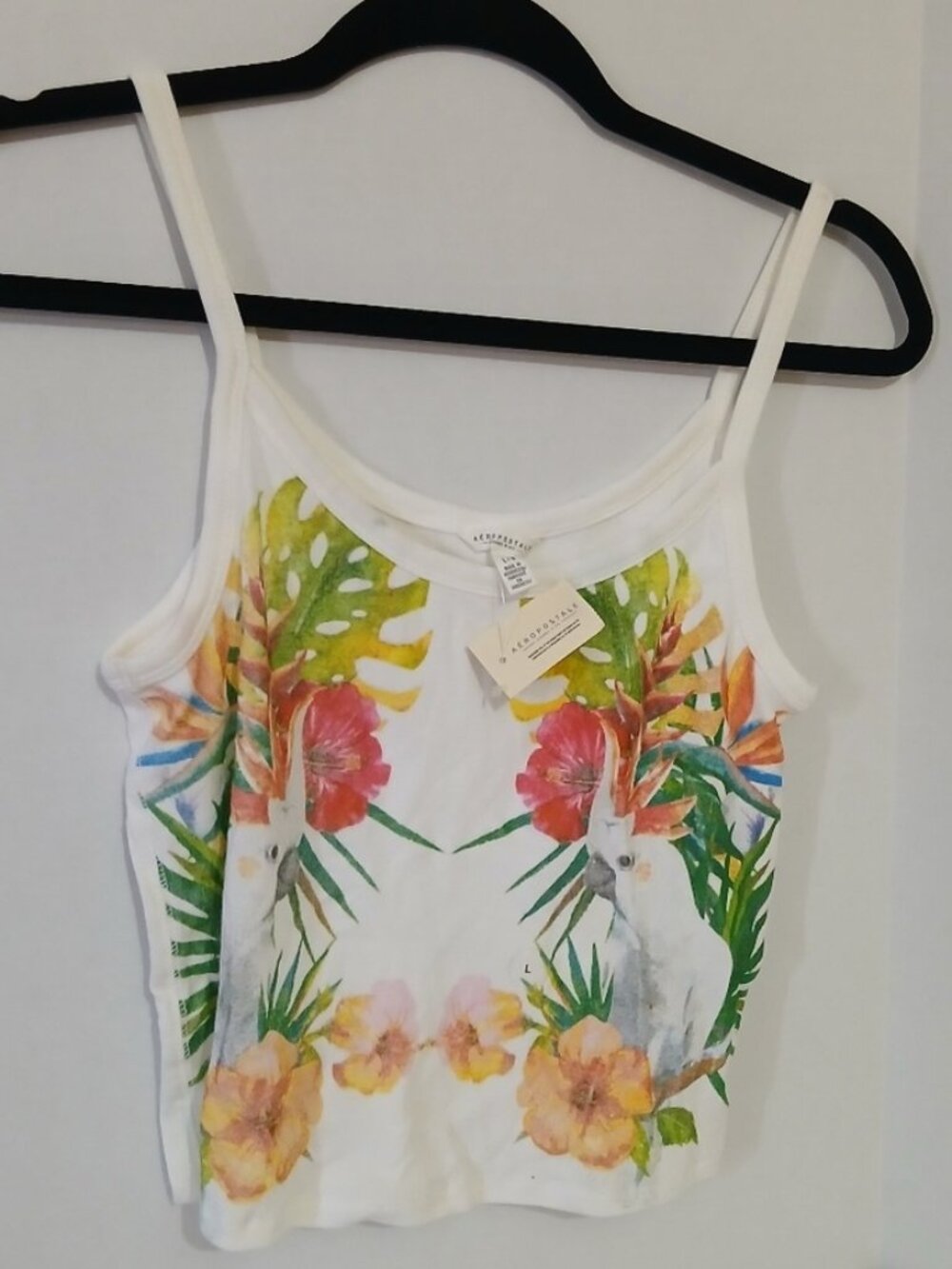 WOMENS PARROT CROP TOP SIZE‎ LARGE